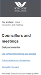 Mobile Screenshot of councillors.wycombe.gov.uk