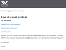 Tablet Screenshot of councillors.wycombe.gov.uk